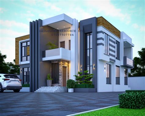 Modern Style House Design with Spacious Driveway