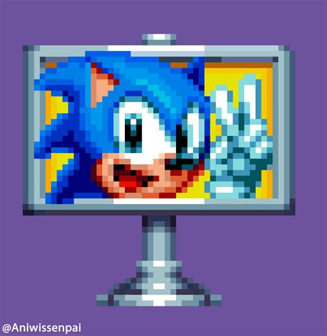 Sonic-Mania-Pixel-Art-Win-Logo by Aniwis245 on DeviantArt