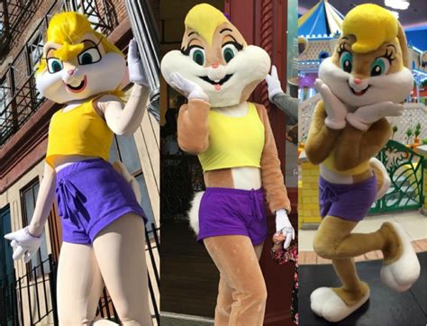 Three versions of the Lola Bunny Mascot Costumes in Theme Parks : r ...