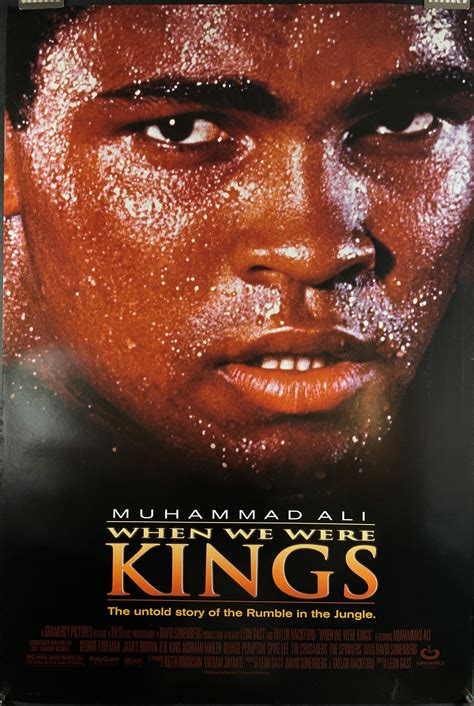 WHEN WE WERE KINGS, Original MUHAMMAD ALI Vintage Movie Poster ...