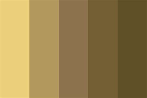 5 Shades of Brown Color Palette