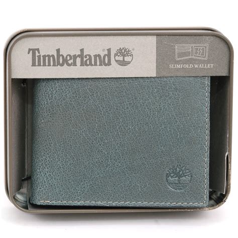 Timberland Thin Slimfold Wallet Genuine Leather Mens Billfold Slim ID ...