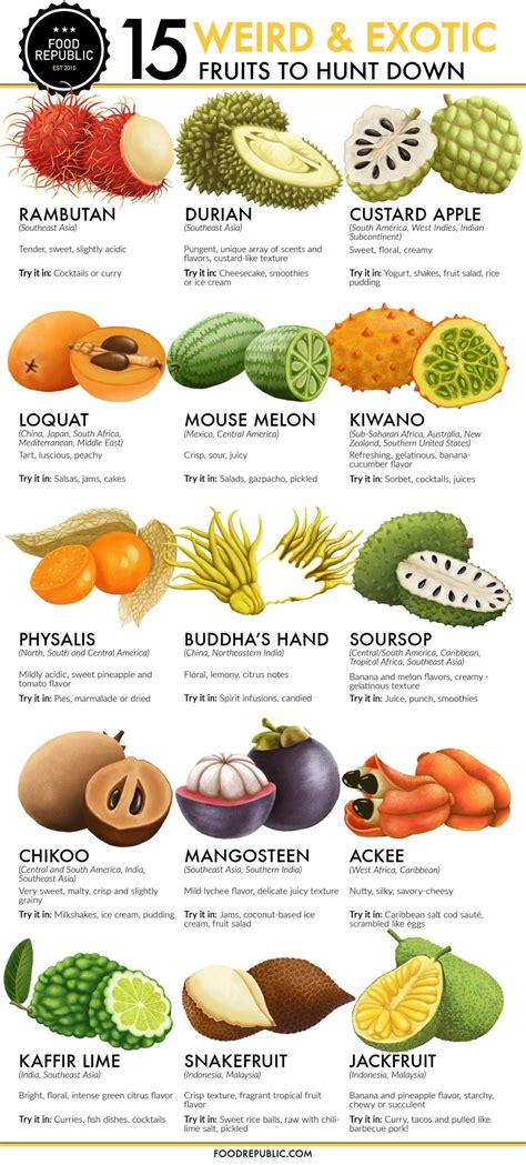 Guide to Exotic Fruits : coolguides