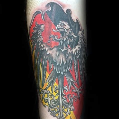 50 German Eagle Tattoo Designs For Men - Germany Ink Ideas