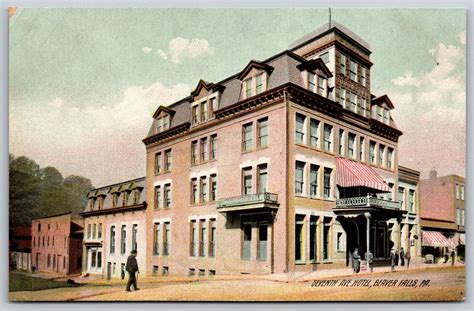 Postcard Seventh Ave. Hotel Beaver Falls Pa. *A073 | eBay