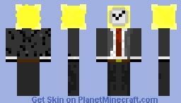 Clock Man in Suit Minecraft Skin