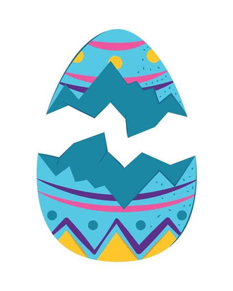 broken easter egg 10464546 Vector Art at Vecteezy