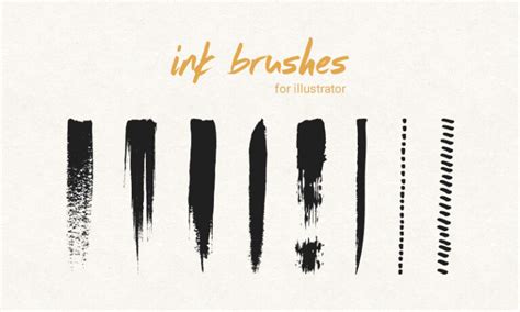 Free Ink & Pen Brushes for Illustrator - Dreamstale