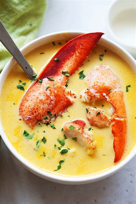 Lobster Bisque - The Best Lobster Bisque Soup - Rasa Malaysia | Lobster ...