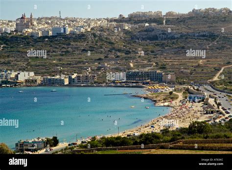 Mellieha Bay Malta Stock Photo - Alamy