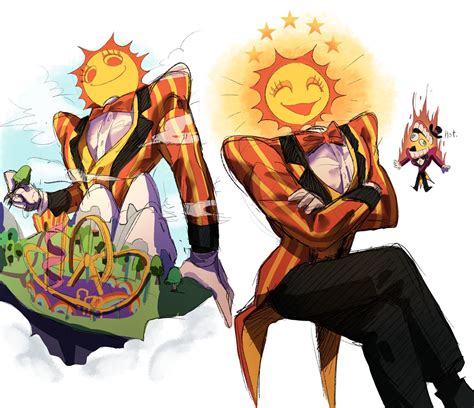 Sun and Moon in stylish costumes (Artist: CINsg79) : r/TheDigitalCircus