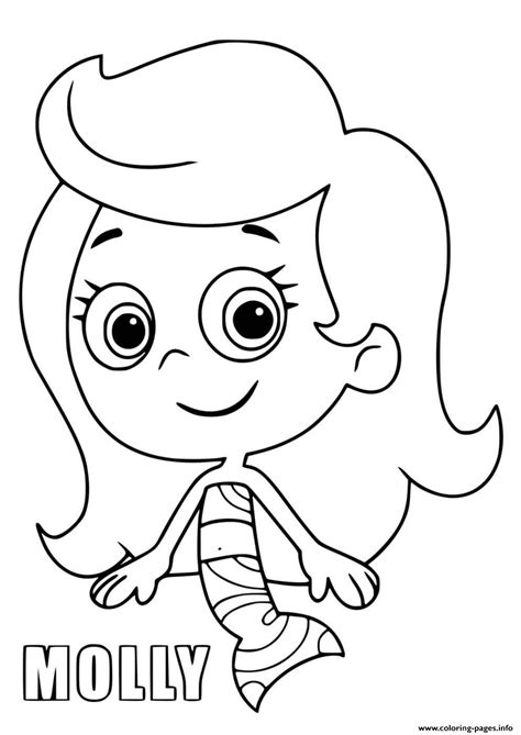 Bubble Guppies Molly Coloring Pages Printable Coloring Pages