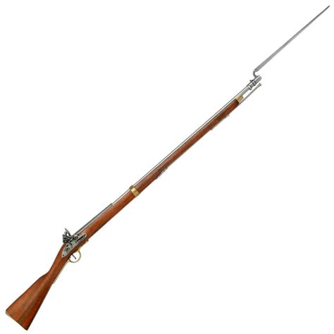 Denix Colonial Brown Bess Replica Musket With Bayonet, 46% OFF