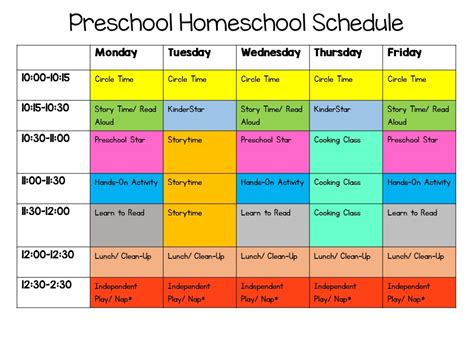 How to Create a Preschool Homeschool Schedule — Mommy is My Teacher