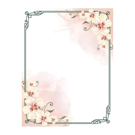 Buy 100 Stationery Writing Paper, with Cute Floral Designs Perfect for ...