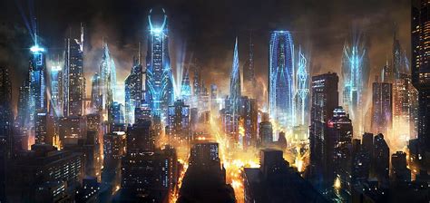 Futuristic, City, Artwork, Fantasy Art. t, Beautiful Future City HD ...