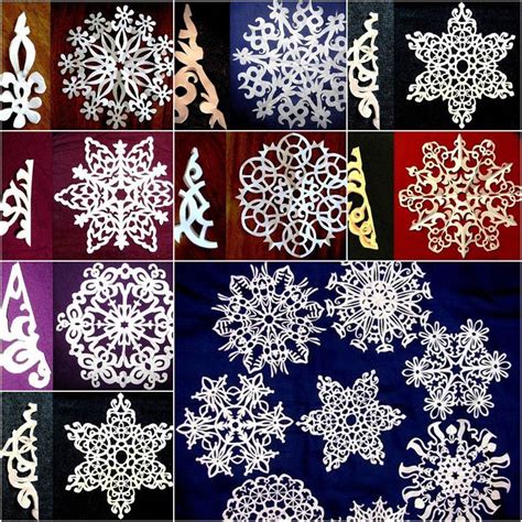 Creative Ideas - 8 Easy Paper Snowflake Templates