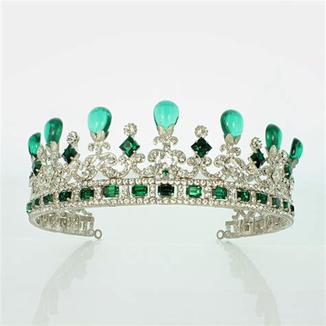 Queen Victoria's Emerald & Diamond Tiara Replica - Replica Crown Jewels