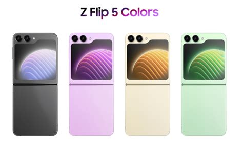 Galaxy Z Flip 5 leaked renders show off all four colors and updated ...