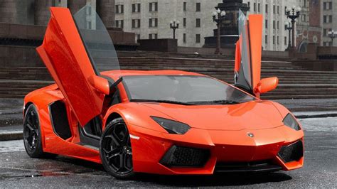 Lamborghini Aventador Orange Wallpaper