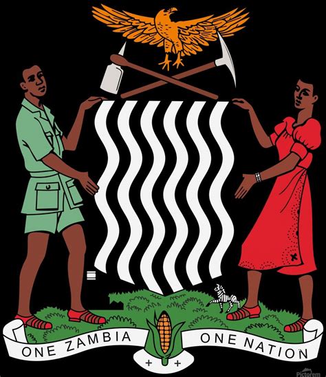 Zambia Flag Coloring Page