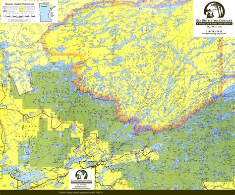 Boundary Waters Canoe Area Map | BWCA Route Planning Map