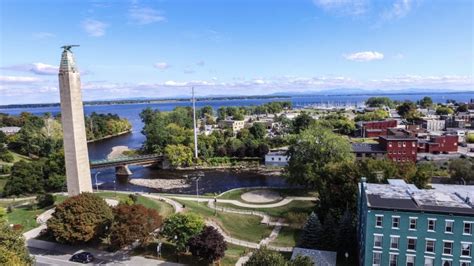 Plattsburgh,New,York,Monument,Aerial::CEF Library System