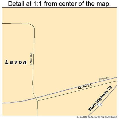 Lavon Texas Street Map 4841800