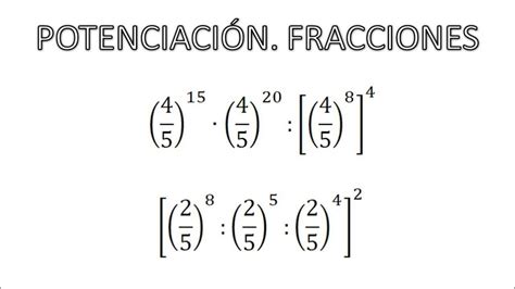 מבחינת אנשים להקיף גודש como se hacen las potencias de fracciones אסון ...