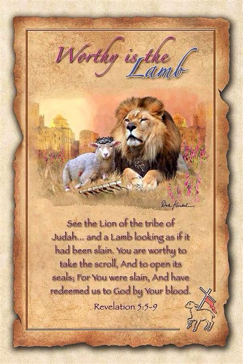 Lamb & lion | Lion and lamb, Bible inspiration, Revelation