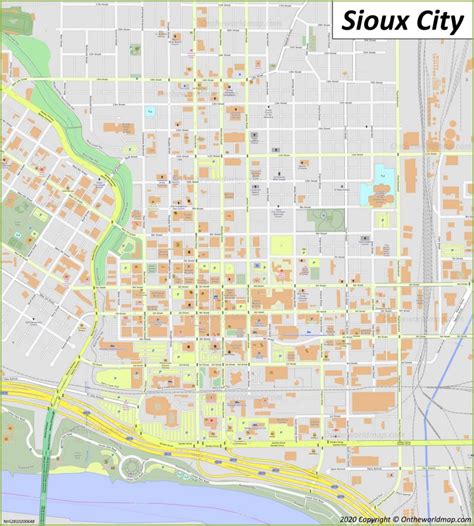 Sioux City Map | Iowa, U.S. | Maps of Sioux City