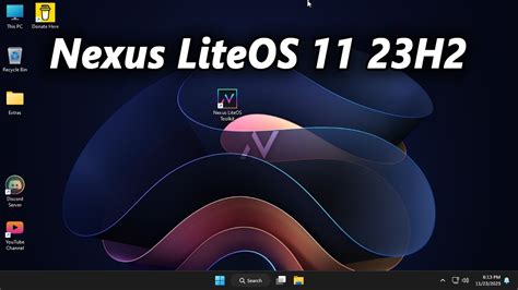 Nexus LiteOS 11 23H2 x64 | RAM 800mb | Windows 11 23h2 Lite - YouTube