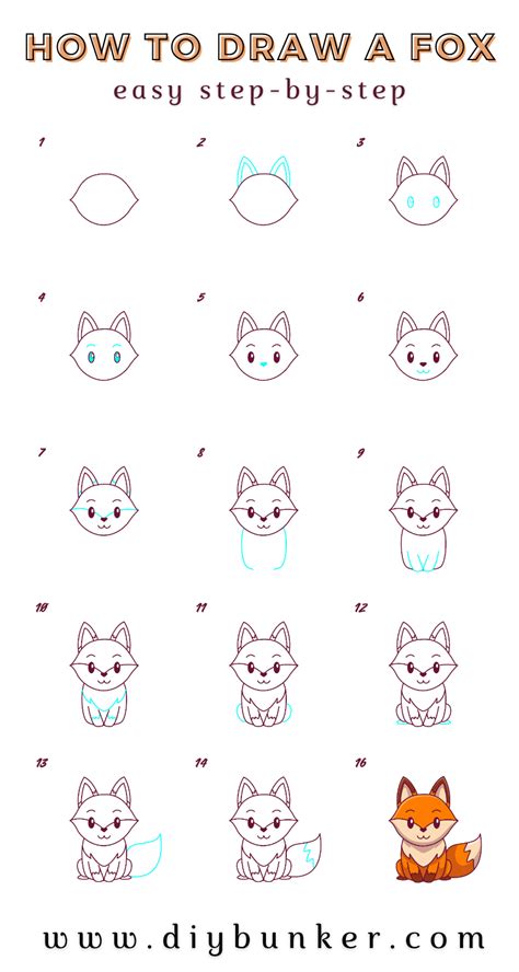 cute fox drawing easy step by step - Unbelievably Well Vlog Efecto