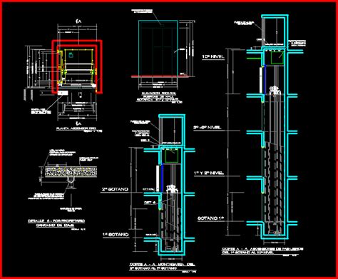 Details elevator in AutoCAD | CAD download (226.35 KB) | Bibliocad ...