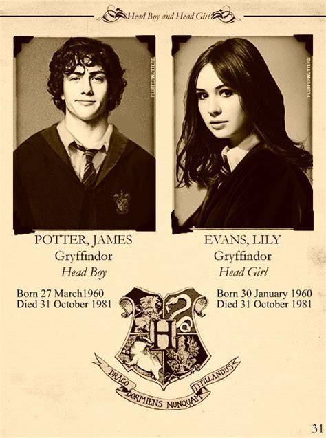 James and Lily - Harry Potter Vs. Twilight Photo (21947783) - Fanpop