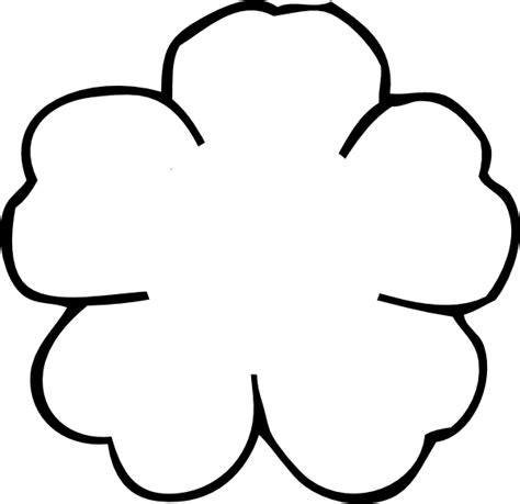 poppy flower outline to print | Flower Outline No Center clip art ...