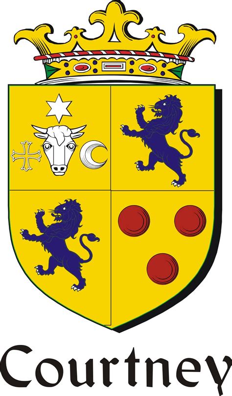 Courtney Family Crest / Irish Coat of Arms Image Download - Downloa...