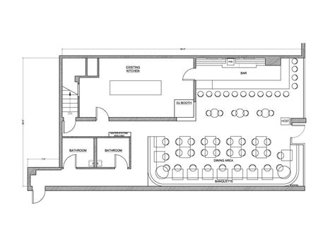 Bar and Restaurant Floor Plan