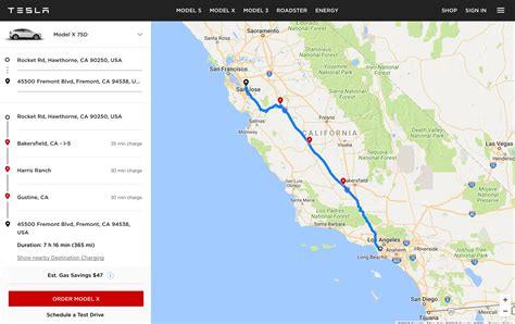 Tesla launches "EV trip planner" tool with map of Supercharger locations