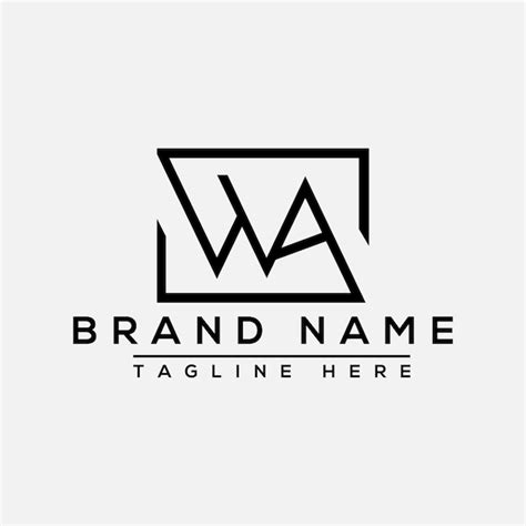 Premium Vector | Wa logo design template vector graphic branding element