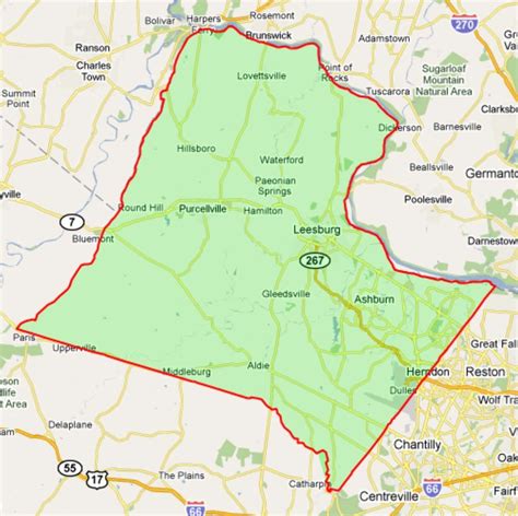 Loudoun County Map - Map With Cities