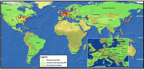 Location of Nuclear Power Plants in the World. [1968x945] : MapPorn