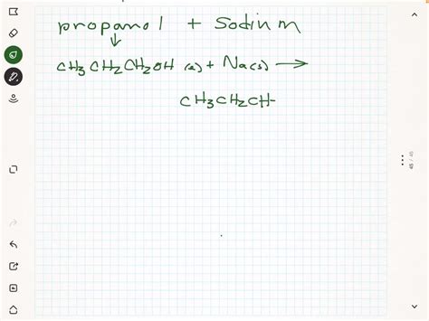 SOLVED: Write down the name of the gas produced when propanol reacts ...