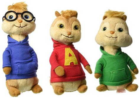 Buy Ty Beanie Babies Alvin & The Chipmunks Alvin, Theodore & Simon Set ...