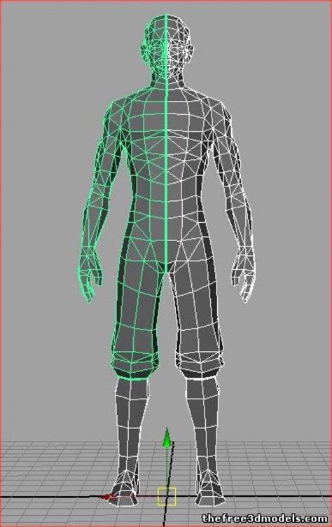 Low Poly Male Free 3D Model - .obj .mb - Free3D