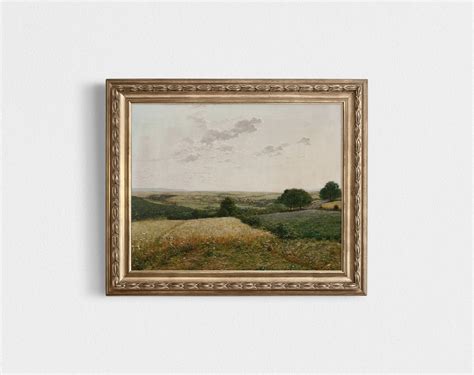 Farmhouse Wall Art / Summer Landscape Painting / Country Decor Art ...