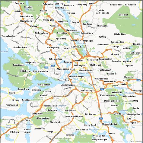 Map of Stockholm, Sweden - GIS Geography