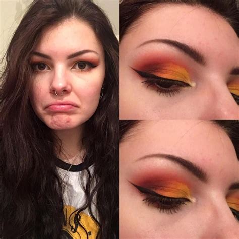 when you love doing eyeshadow but your hooded eyelids dont let you show ...