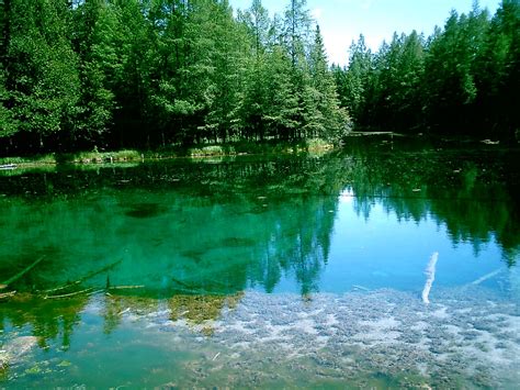 Big Spring near Manistique Michigan! Beautiful natural underground ...