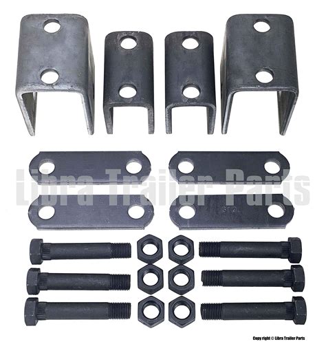 Buy LIBRA Trailer Leaf Spring Hanger Kit for Double Eye Springs Single ...